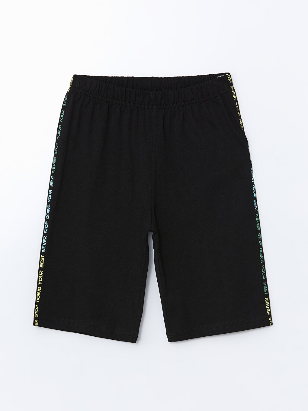 Siyah Baskılı Erkek Çocuk Pijama Şort