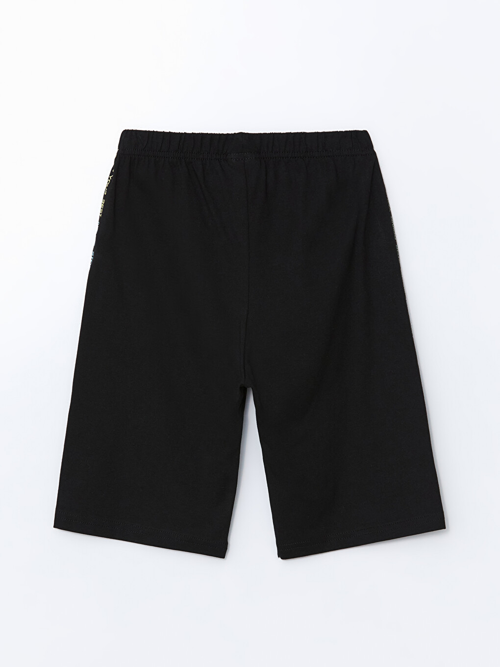 Siyah Baskılı Erkek Çocuk Pijama Şort-1