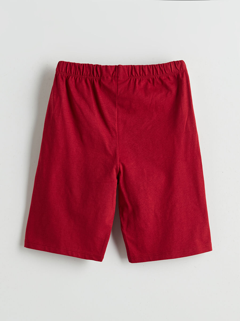 Kırmızı Beli Lastikli Galatasaray Baskılı Erkek Çocuk Pijama Şort-1