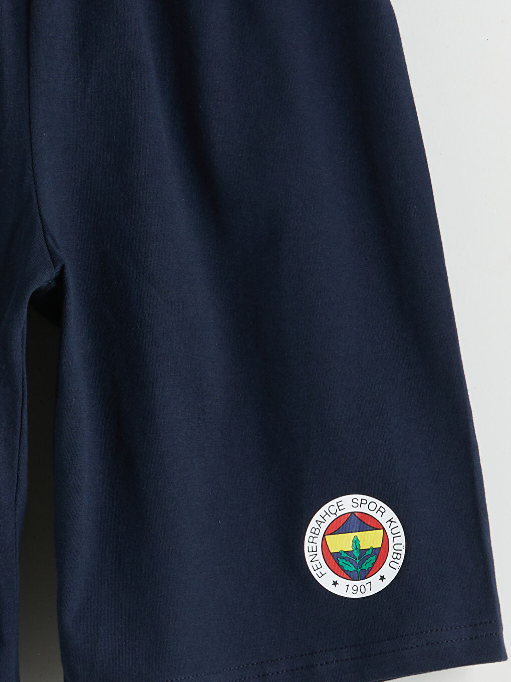 Lacivert Beli Lastikli Fenerbahçe Baskılı Erkek Çocuk Pijama Şort-2