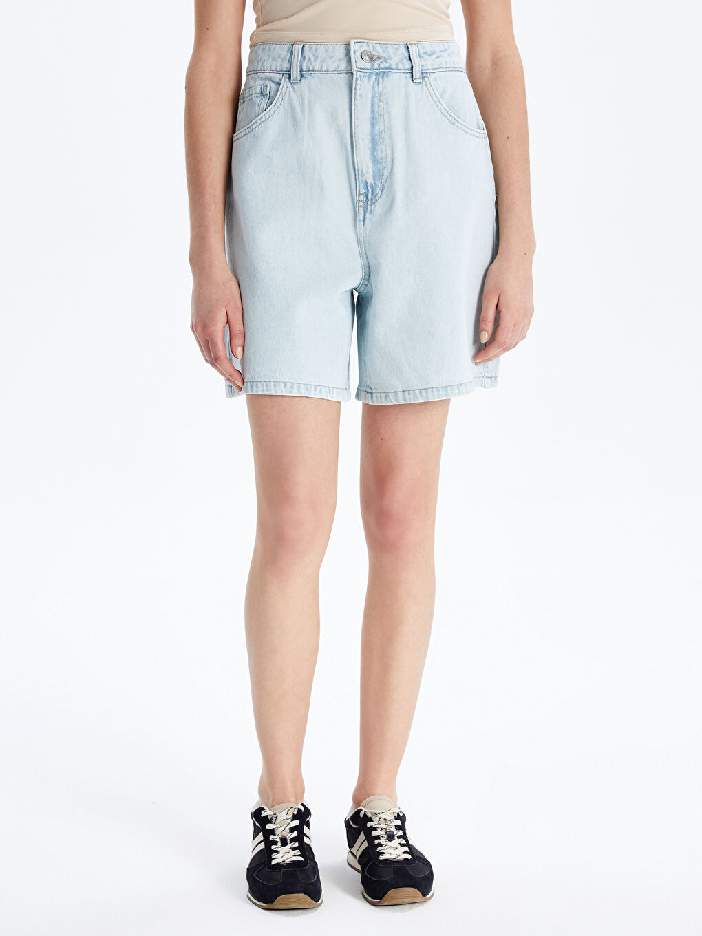 Regular Fit Women's Denim Shorts -S5EA00Z8-VYD