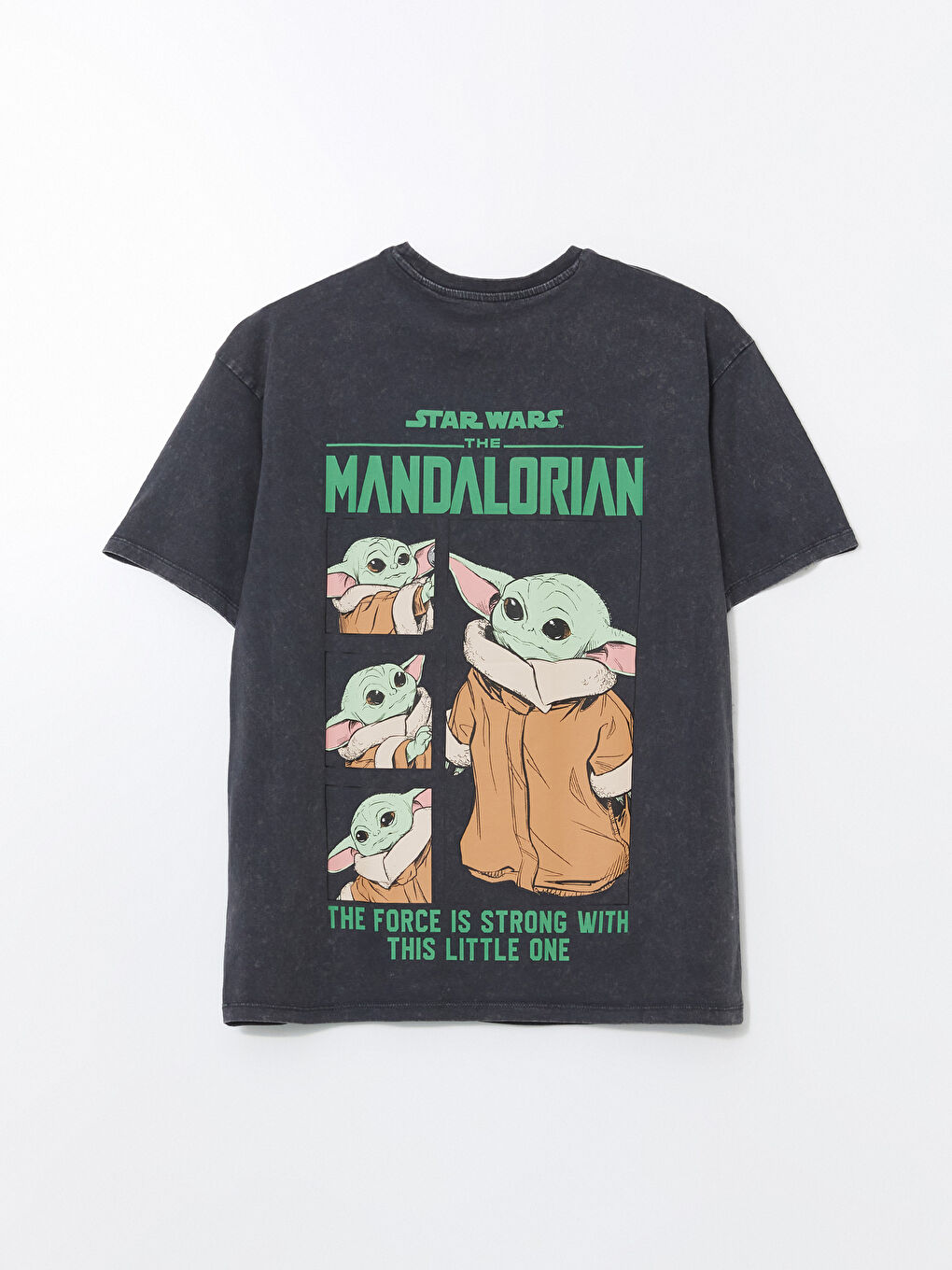 Ženska majica okruglog izreza sa otiskom The Mandalorian -S5EA03Z8-RFL