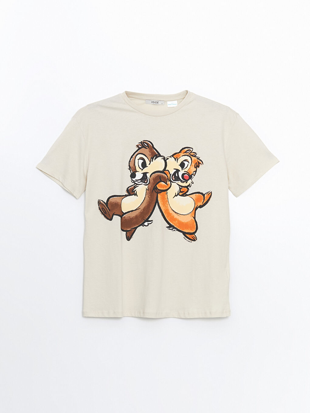 Crew Neck Chip and Dale Printed Women's T-Shirt -S5EA07Z8-FF7