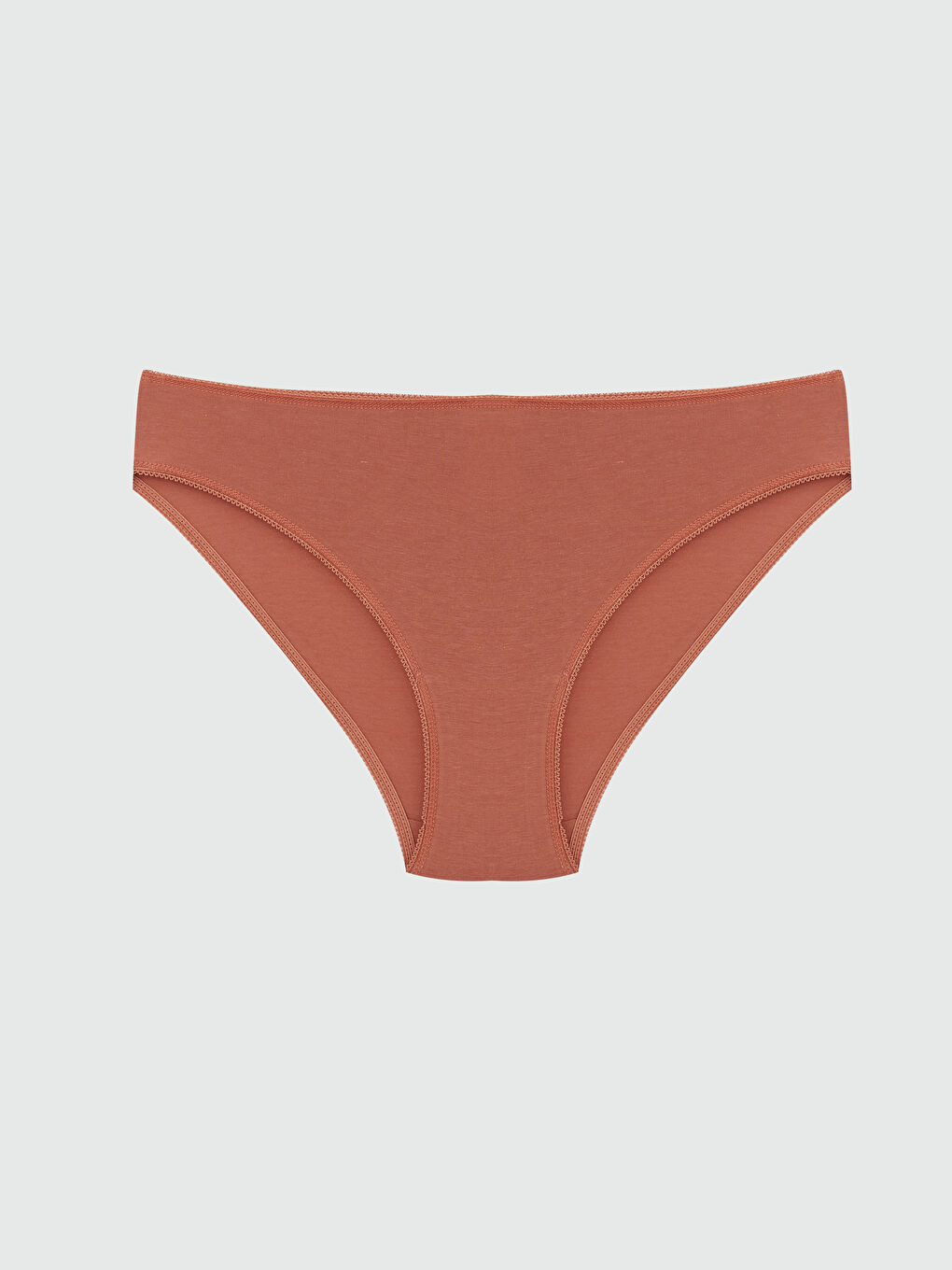 Kahverengi Düz Bikini Külot