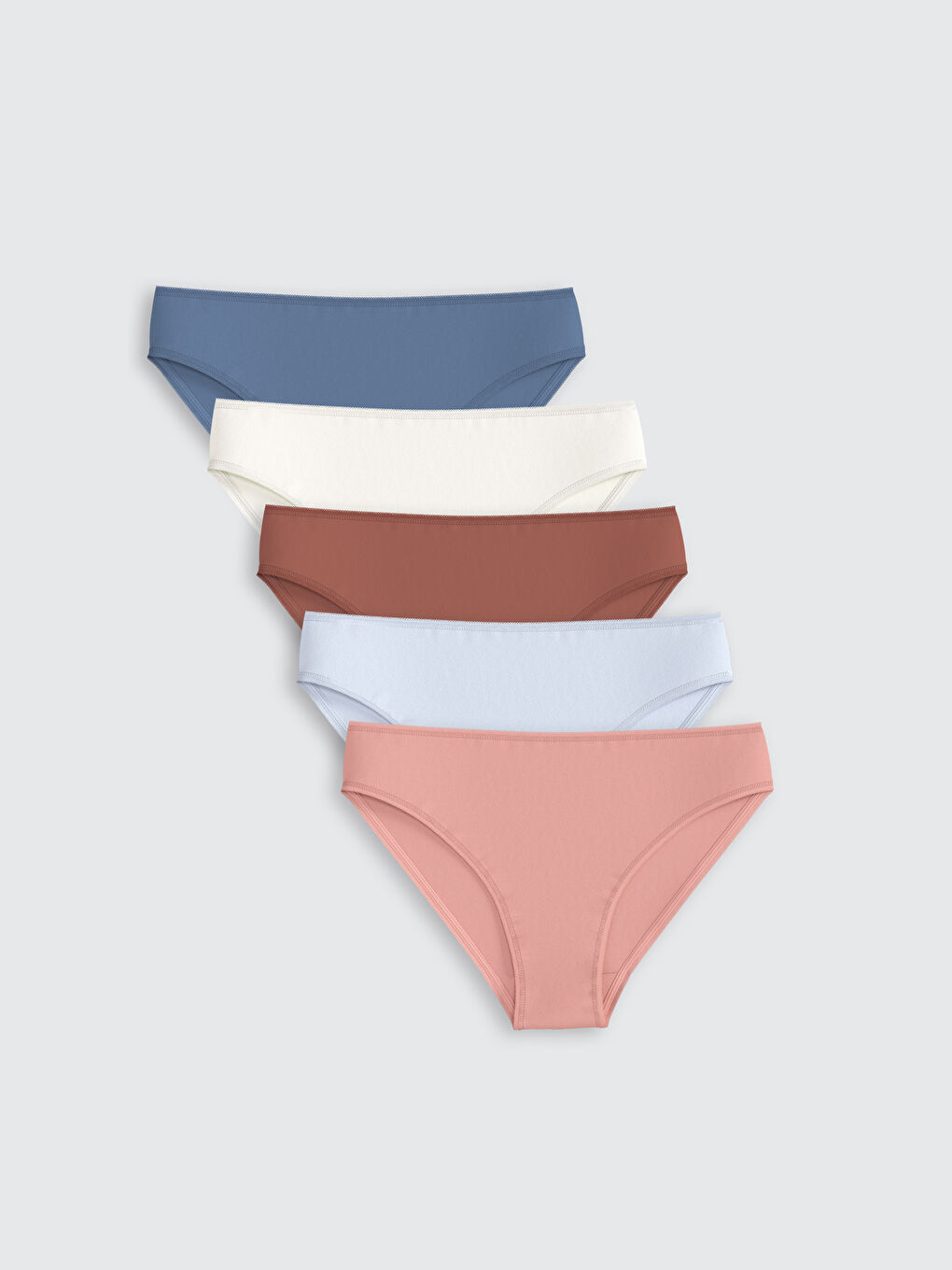 Plain Bikini Panties 5-Pack -S5EB13Z8-SCJ
