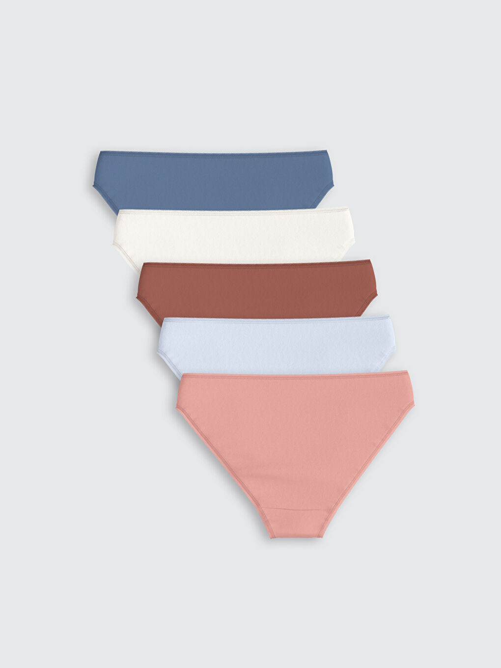 Plain Bikini Panties 5-Pack -S5EB13Z8-SCJ
