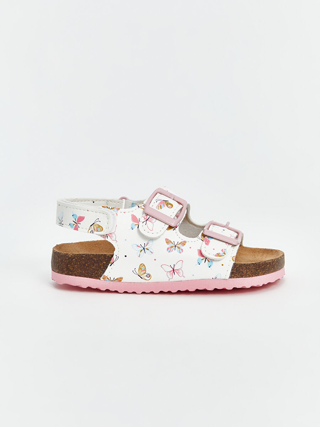 Printed Hook and Loop Closure Baby Girl Sandals -S5EB35Z1-LRA
