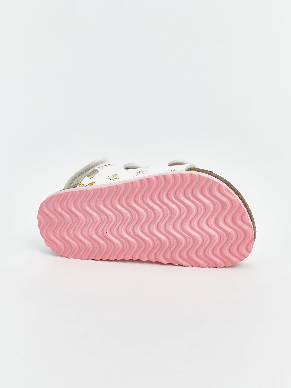 Printed Hook and Loop Closure Baby Girl Sandals -S5EB35Z1-LRA