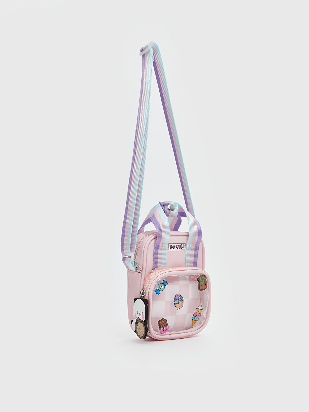LCW ACCESSORIES Pembe Baskılı Kız Çocuk Omuz Çantası
