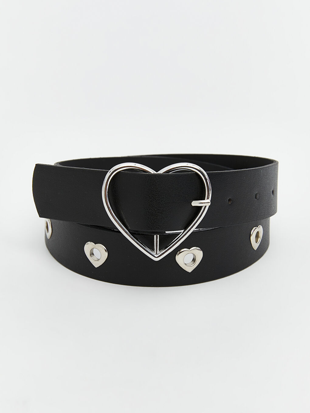 Heart Buckle Faux Leather Girls' Belt -S5EB66Z4-HUC