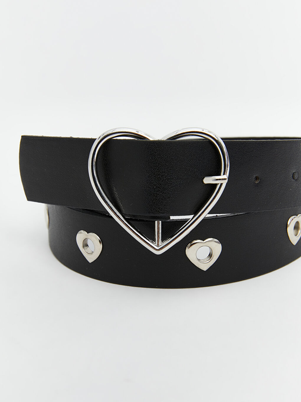 Heart Buckle Faux Leather Girls' Belt -S5EB66Z4-HUC