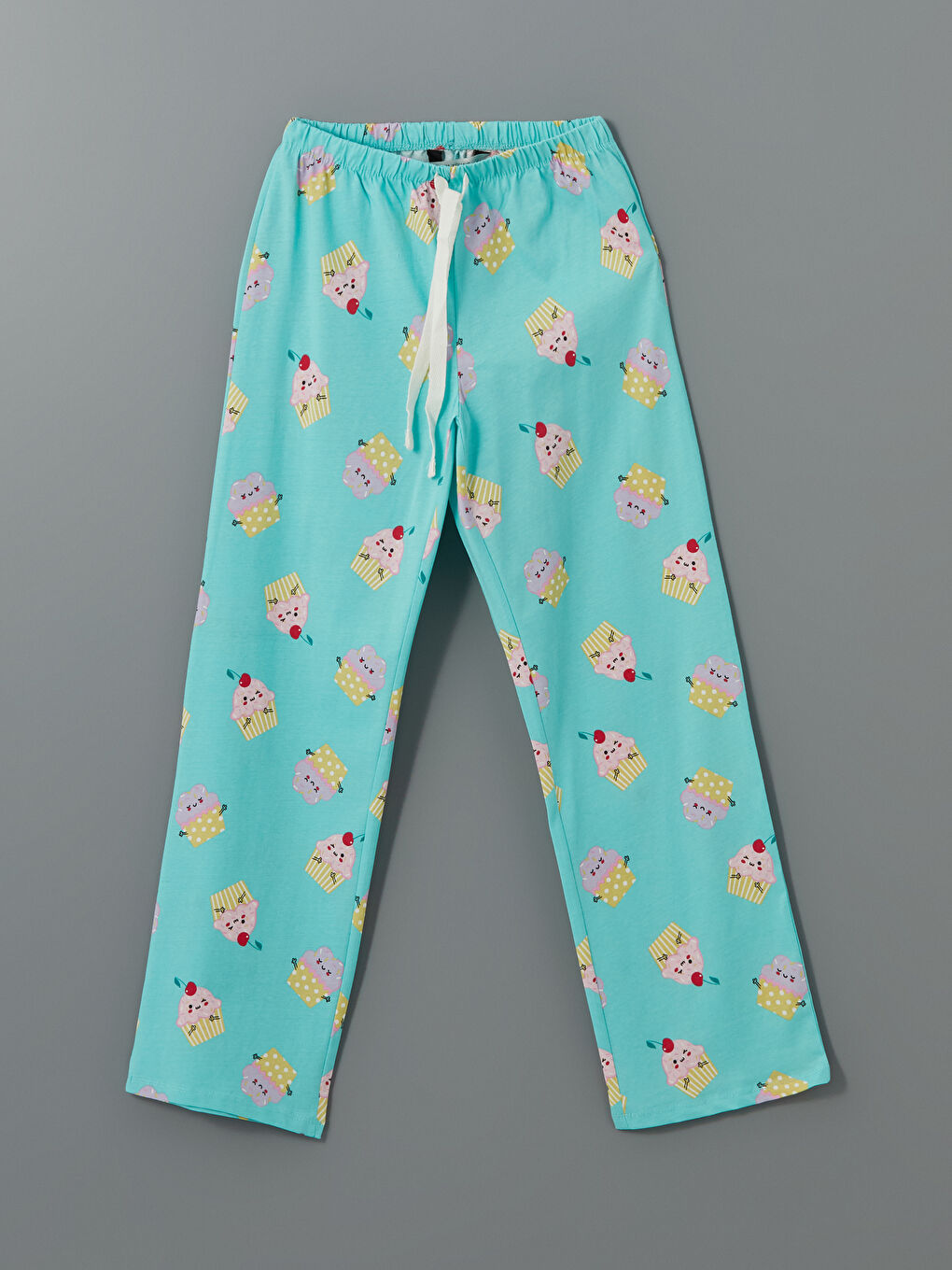 Crew Neck Printed Women's Pajamas Set -S5EB95Z8-LTU