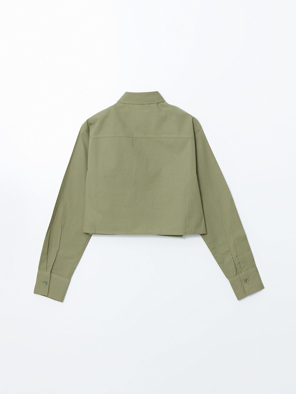 Crop Poplin Women's Shirt -S5EC02Z8-GUY