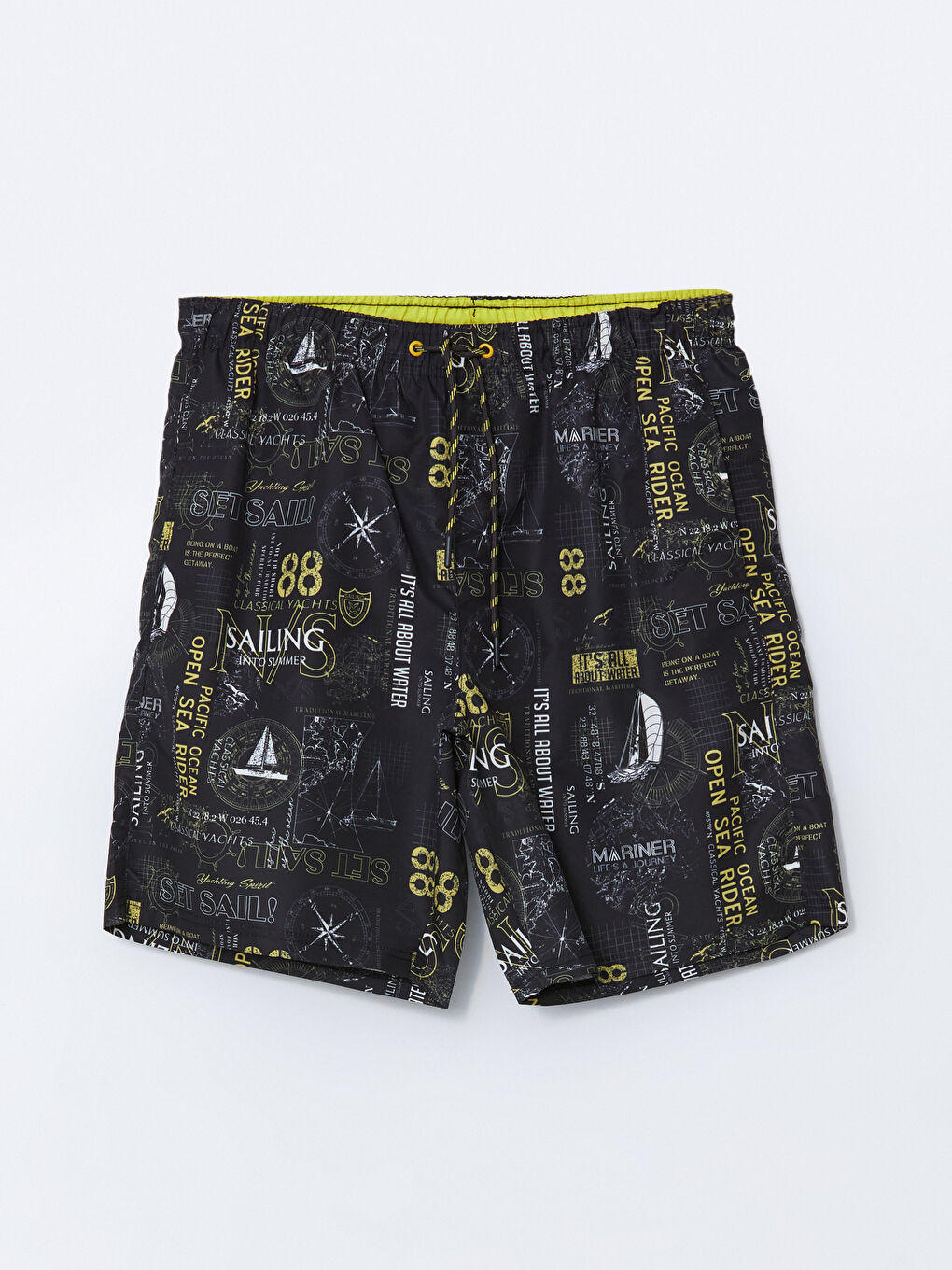 Knee Length Patterned Men's Swimming Shorts -S5EC15Z8-LQ9