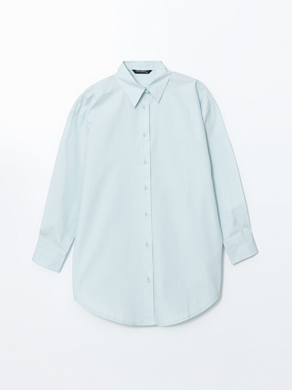 Tunique Chemise Oversize en Popeline pour Femmes-4