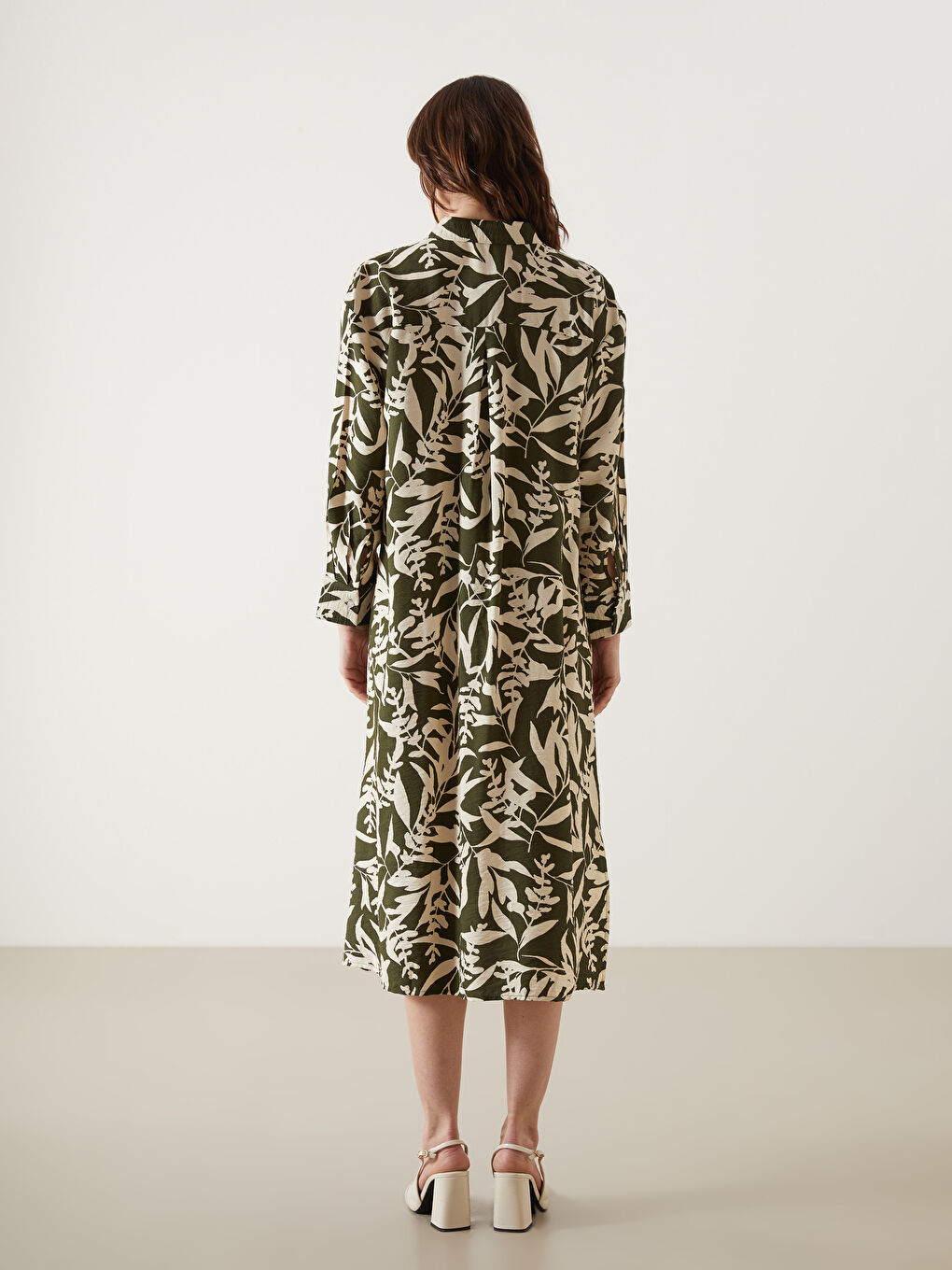 Floral Oversize Women's Shirt Dress -S5EC26Z8-LRR