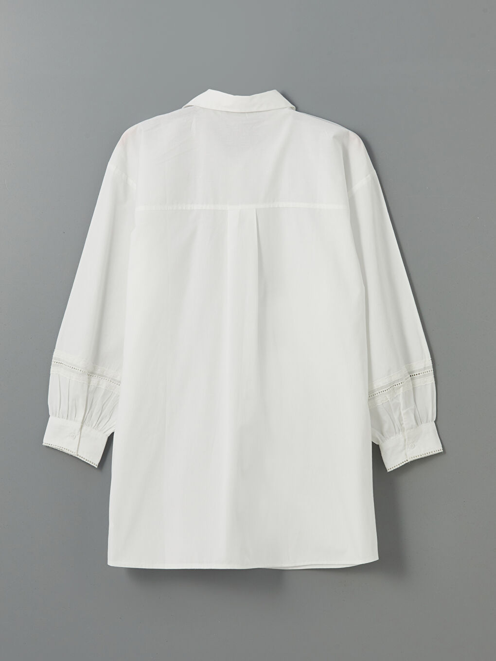 بلوزة طويلة نساء فضفاضة مزينة بالدانتيل-5