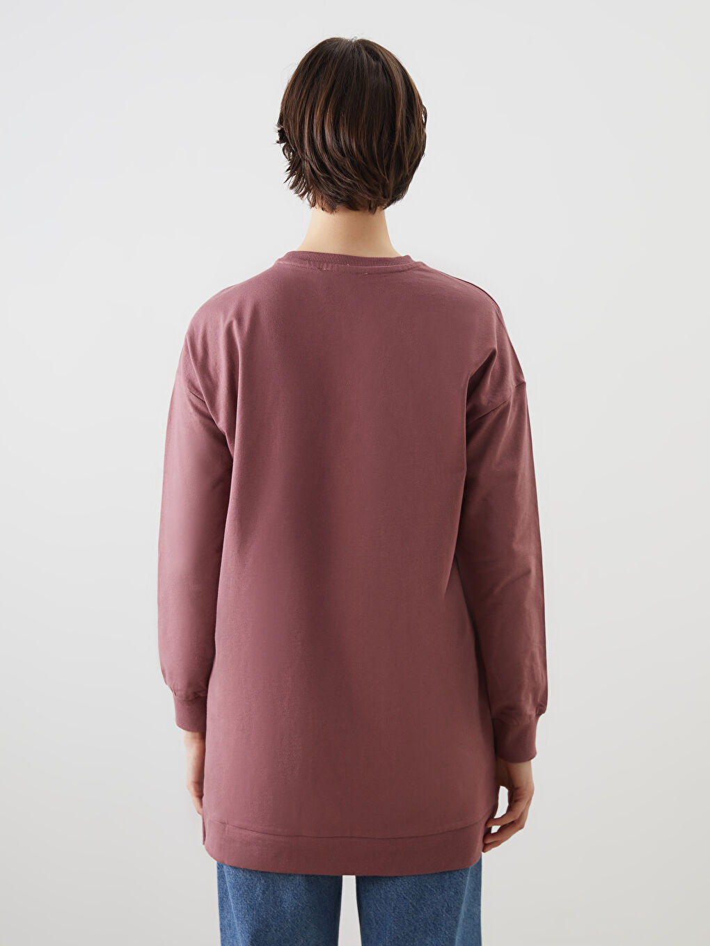 Printed Oversize Women's Sweatshirt Tunic -S5EC29Z8-H8W