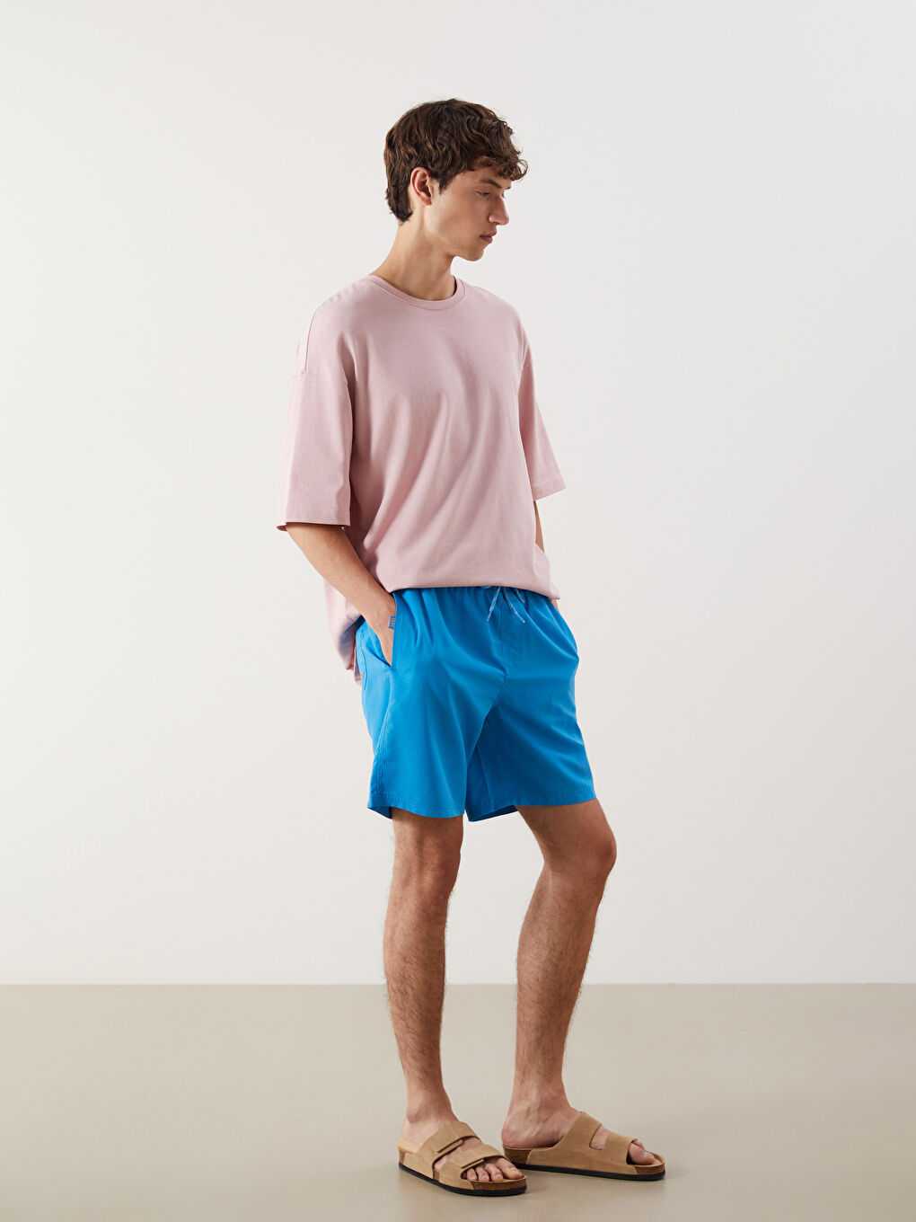 Short de Bain Basique Court Pour Hommes