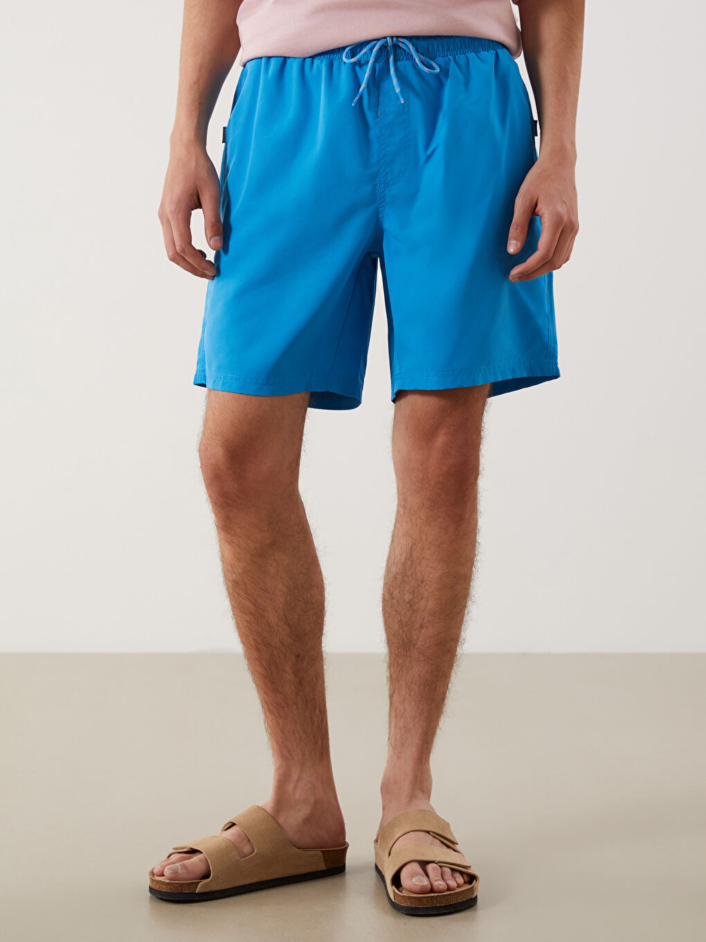 Short de Bain Basique Court Pour Hommes-1