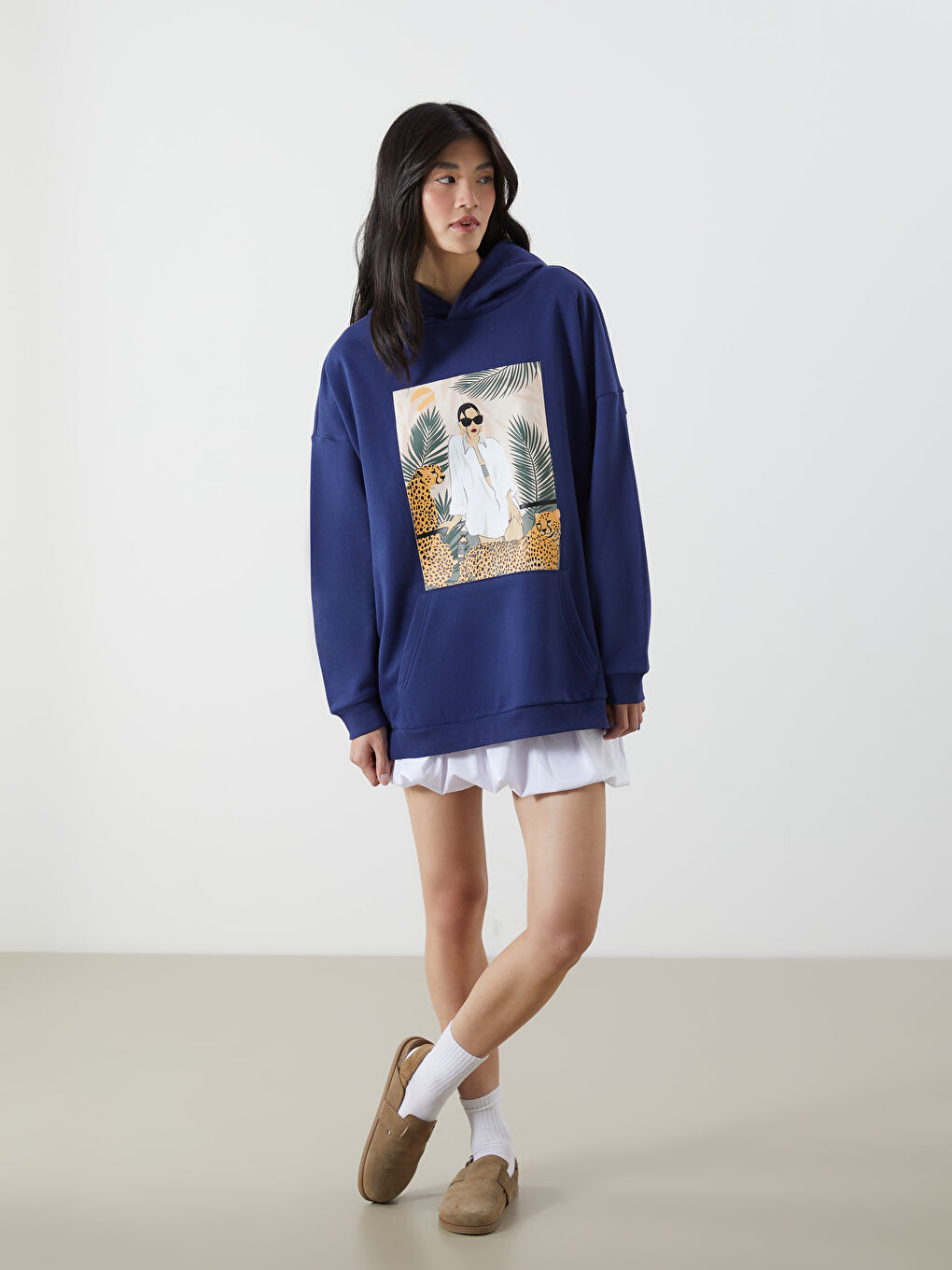 هودي مطبوع للسيدات-1