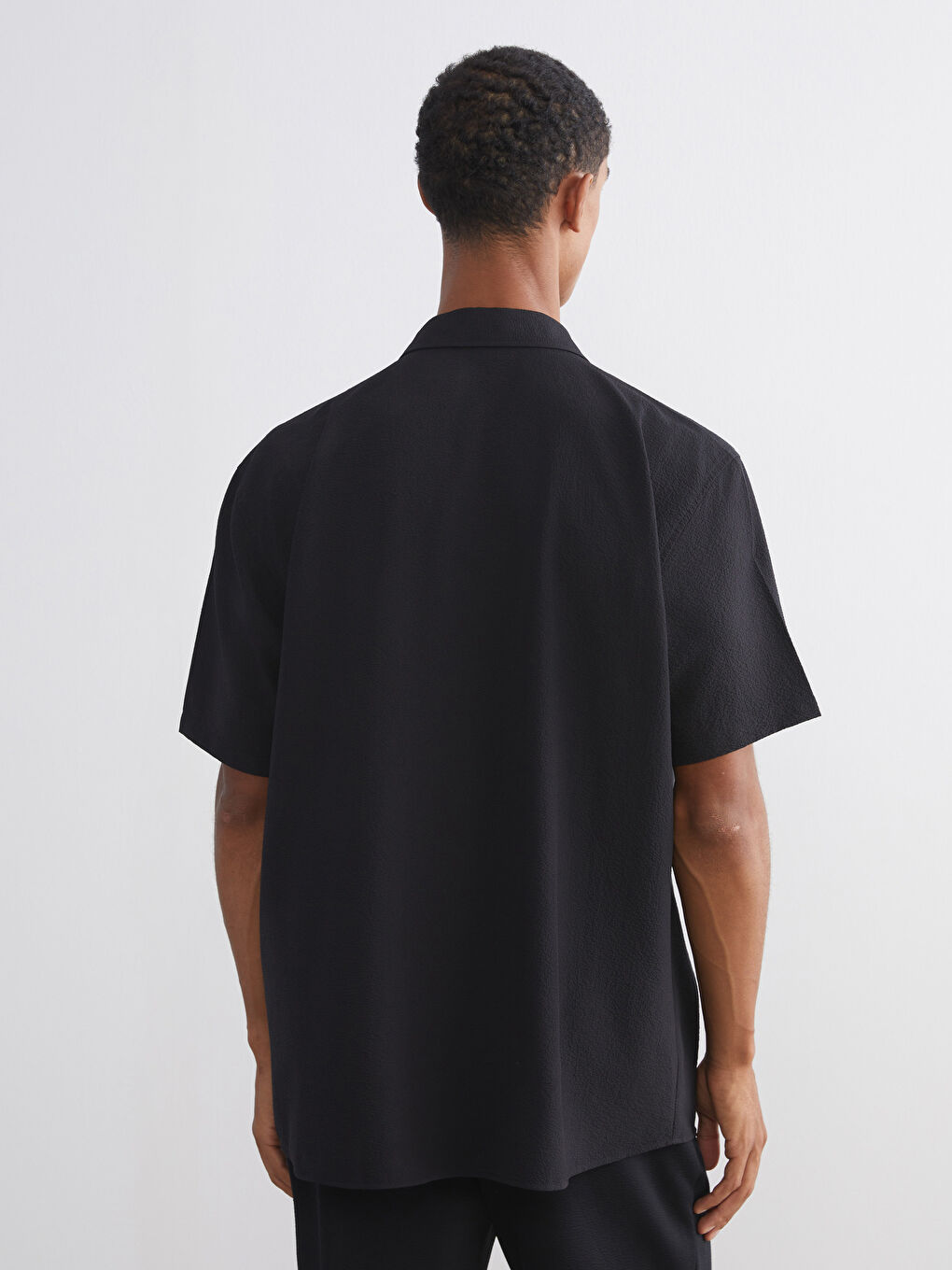 ерлерге арналған стандартты пішім қысқа жең жейде-5