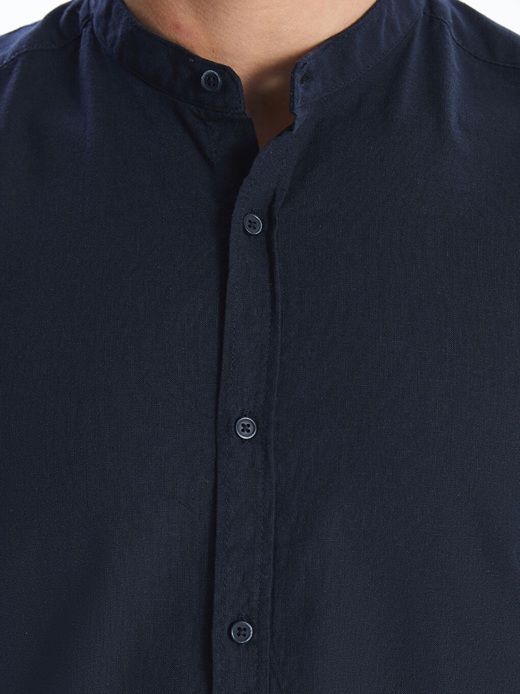 Regular Fit Short Sleeve Linen Blend Men's Shirt -S5EC59Z8-RFH