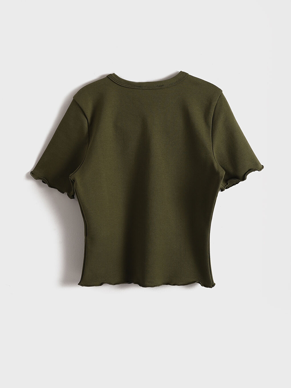 Crew Neck Printed Women's Crop Top -S5EC76Z8-H1Z