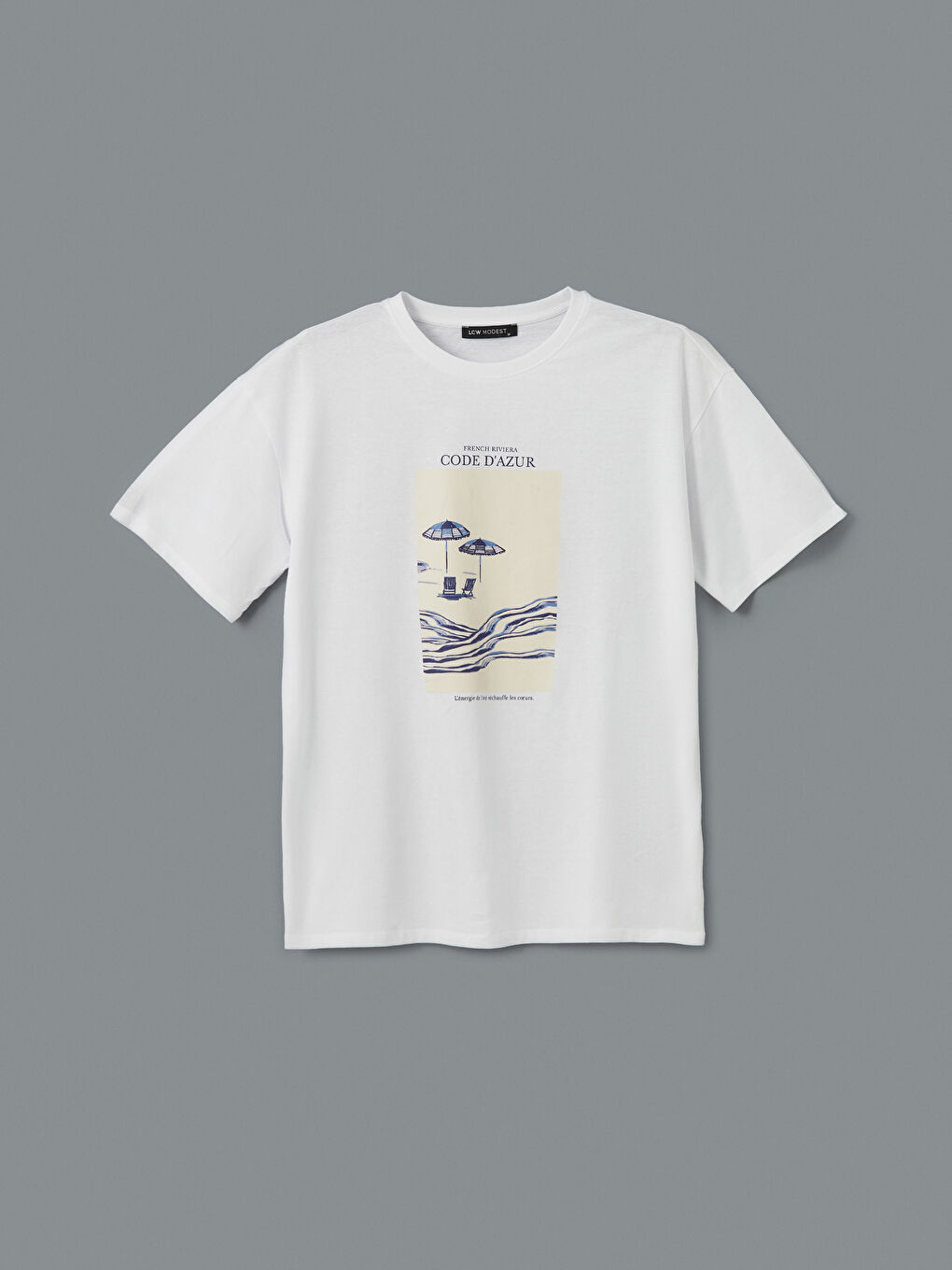 T-shirt Imprimé à Col Rond pour Femmes-4