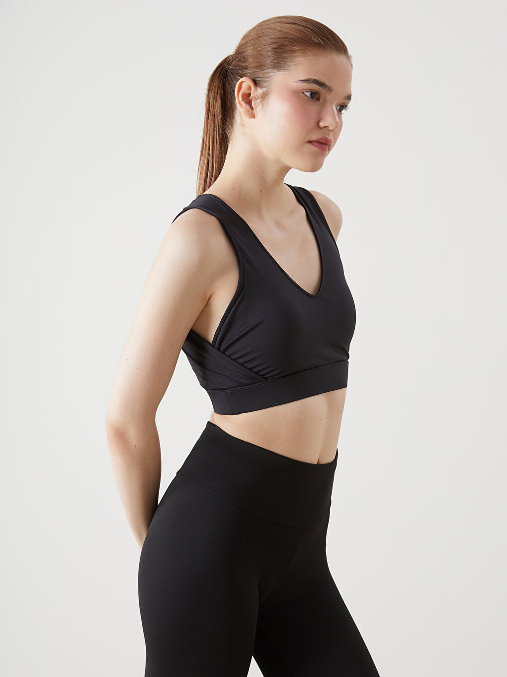 Non-Wired Non-Padded Plain Sports Bustier -S5EC84Z8-CVL
