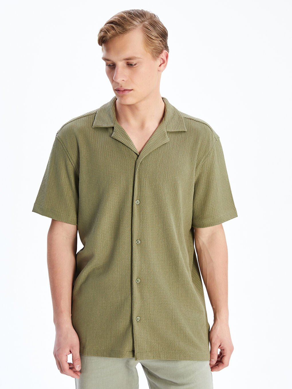 Regular Fit Short Sleeve Men's Shirt