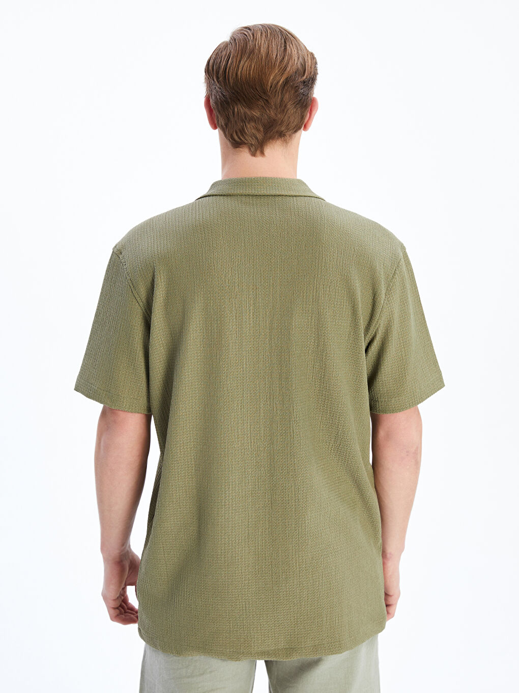 Regular Fit Short Sleeve Men's Shirt-3