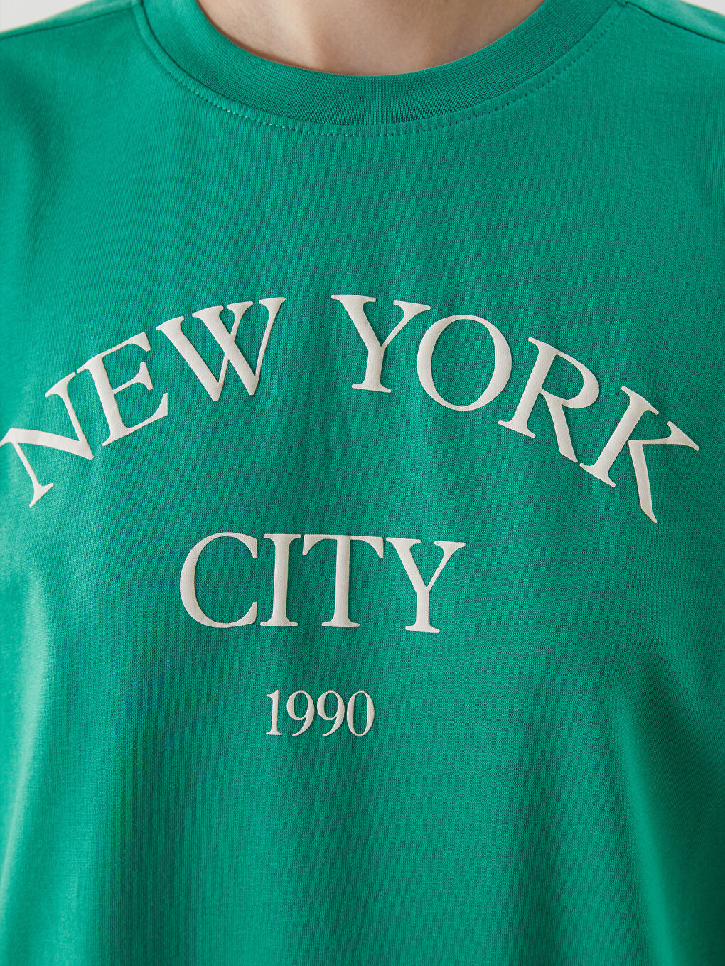 T-shirt pour Femmes à Col Rond Imprimé New York-2