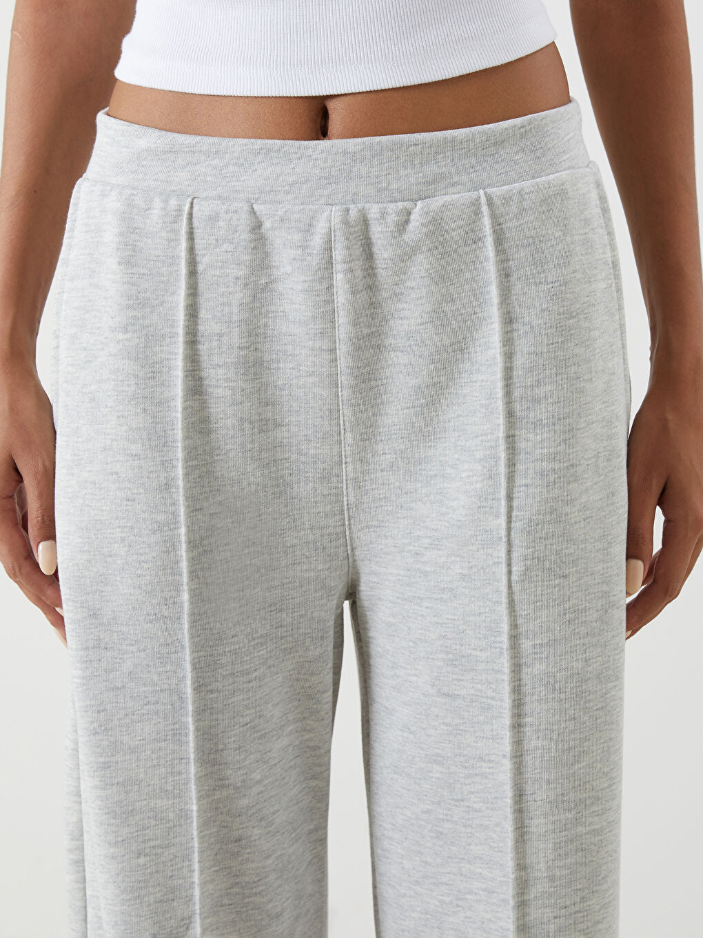 LC Waikiki Elasticated Waist Wide Leg Women's Sweatpants -S5ED20Z8-CT3
