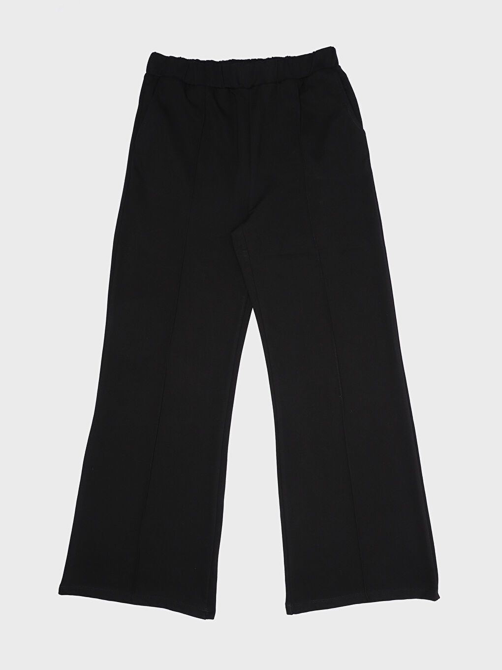 Elasticated Waist Wide Leg Women's Sweatpants-1