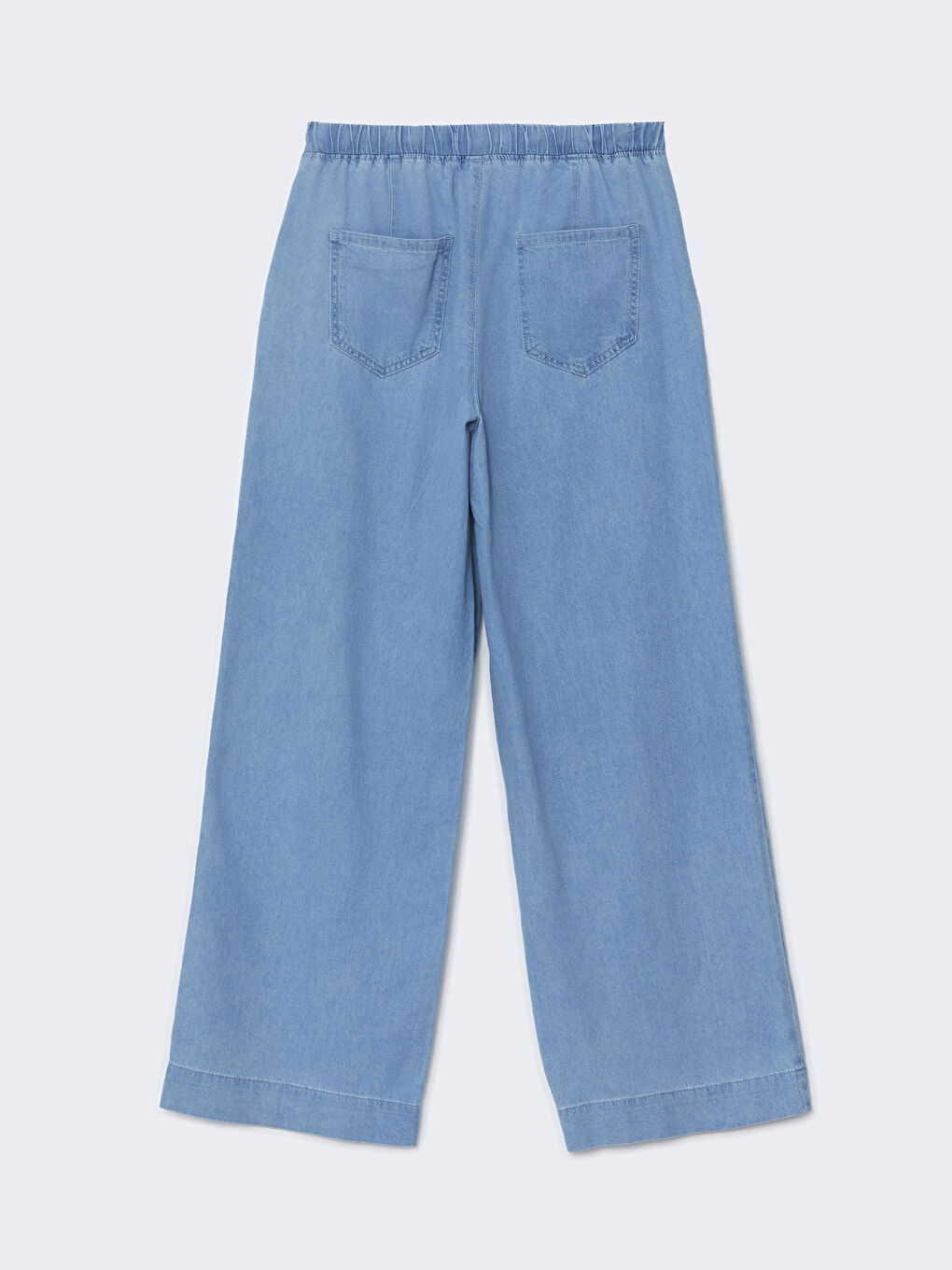 Elastic Waist Wide Leg Women's Jeans -S5ED55Z8-311