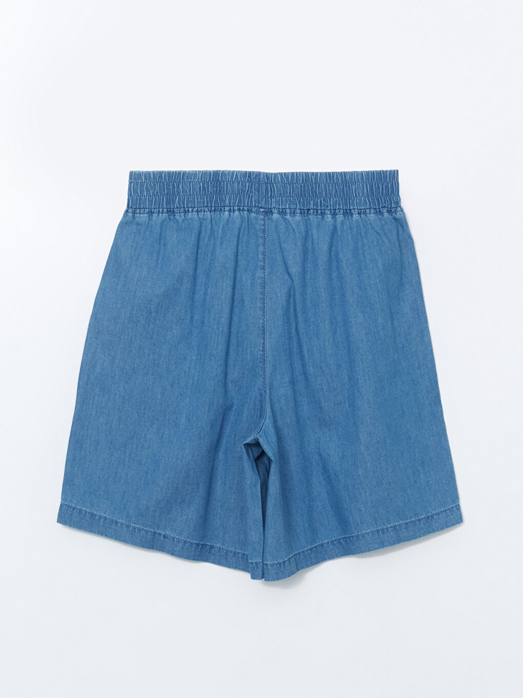 Elasticated Waist Women's Denim Shorts -S5ED67Z8-H45