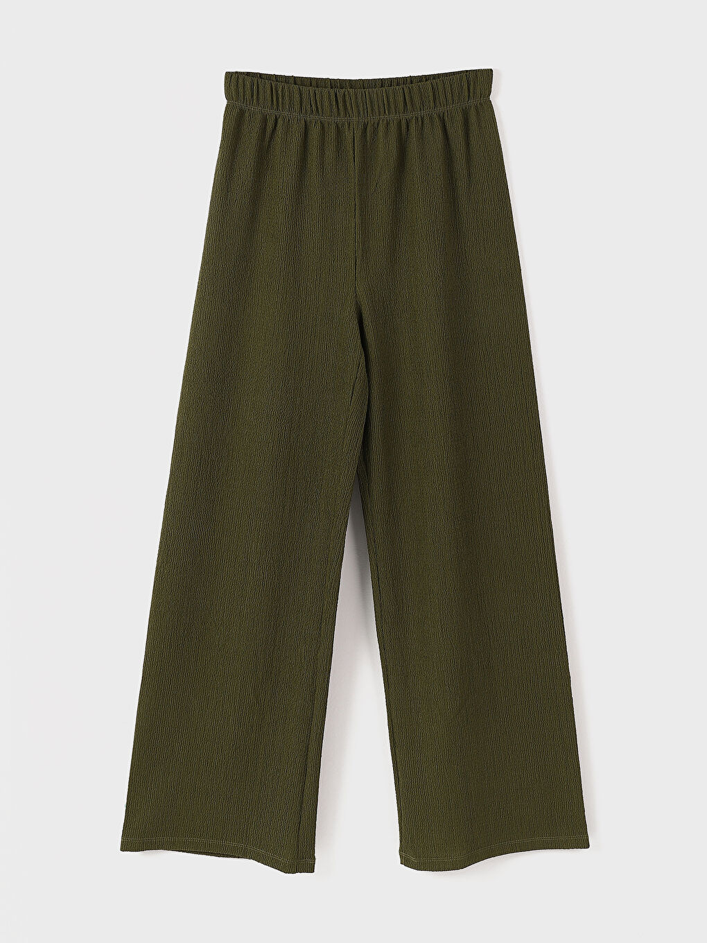 Elasticated Waist Textured Women's Trousers -S5ED74Z8-H0E