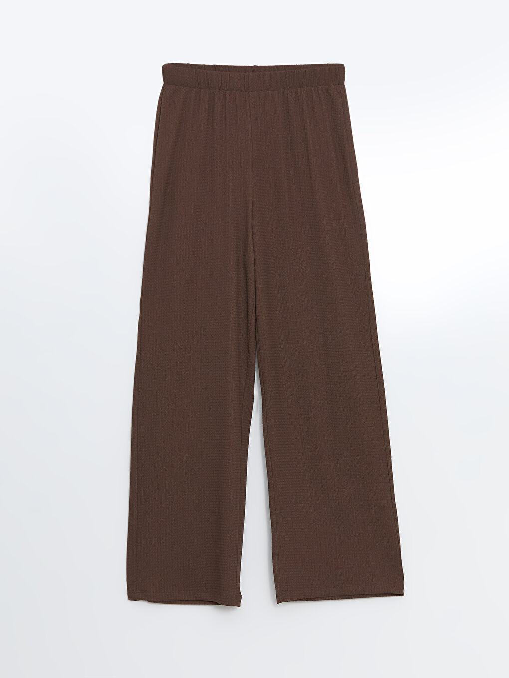 Elasticated Waist Textured Women's Trousers -S5ED74Z8-R3C
