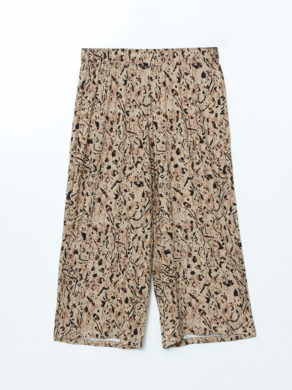 LCW Grace Elasticated Waist Floral Women's Capri -S5ED77Z8-LQA