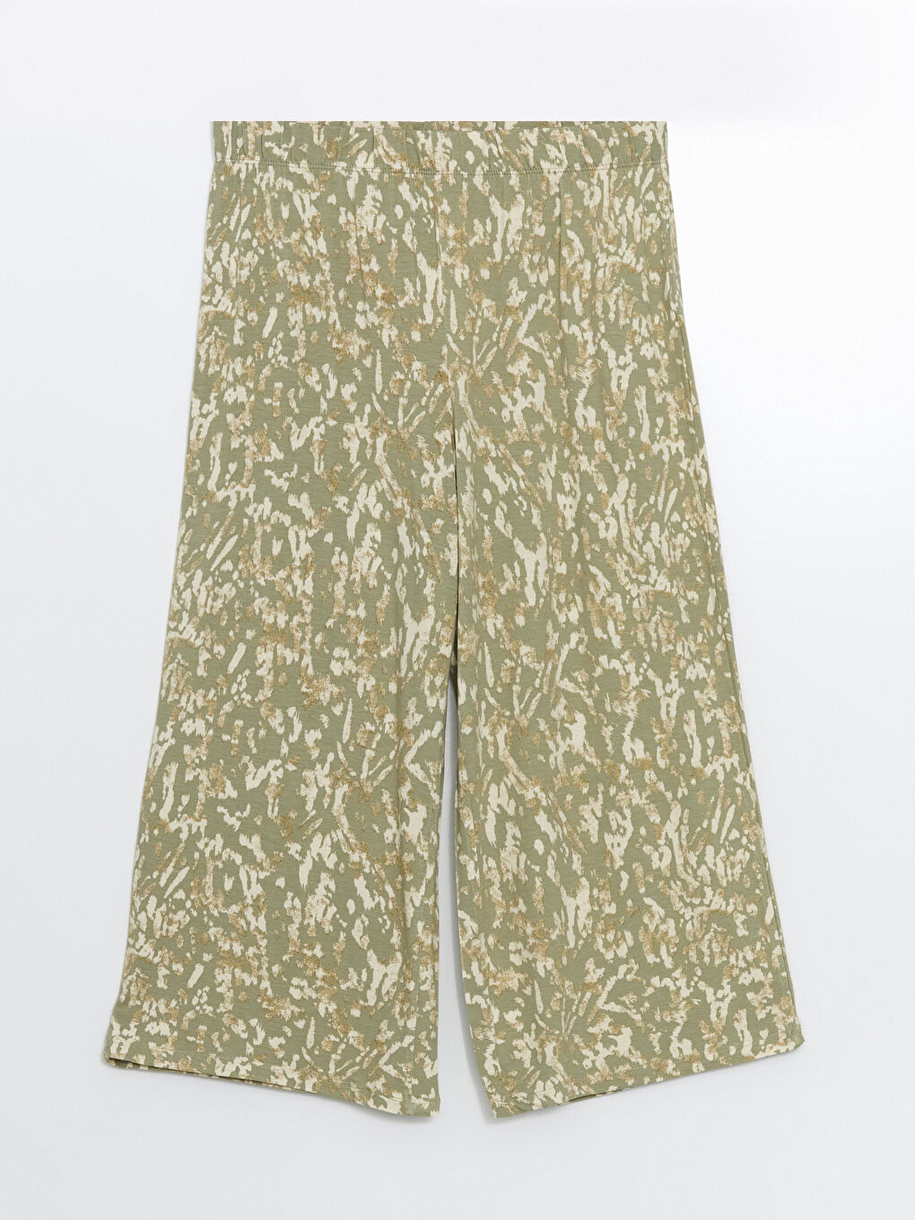 Women's Capri with Elastic Waist Pattern -S5ED77Z8-LRL