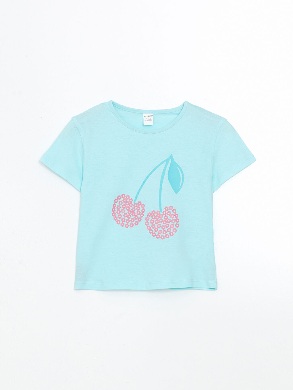 Printed Appliqued Girls' T-Shirt 2 Pack -S5ED80Z1-K6C