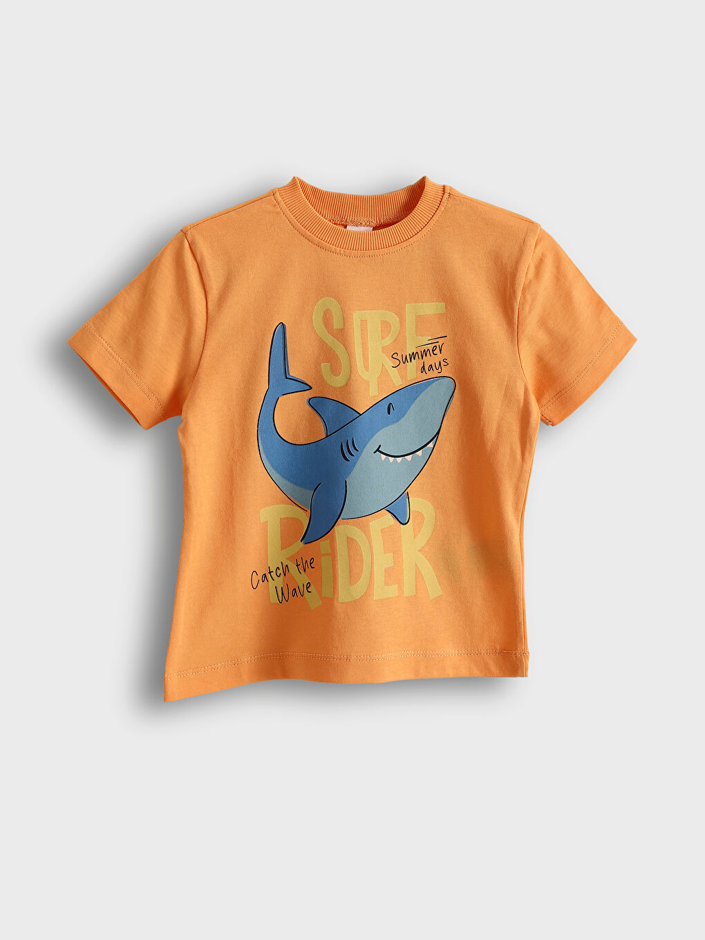 تيشيرت ياقة دائرية مطبوع للأولاد - مجموعة من 2-1