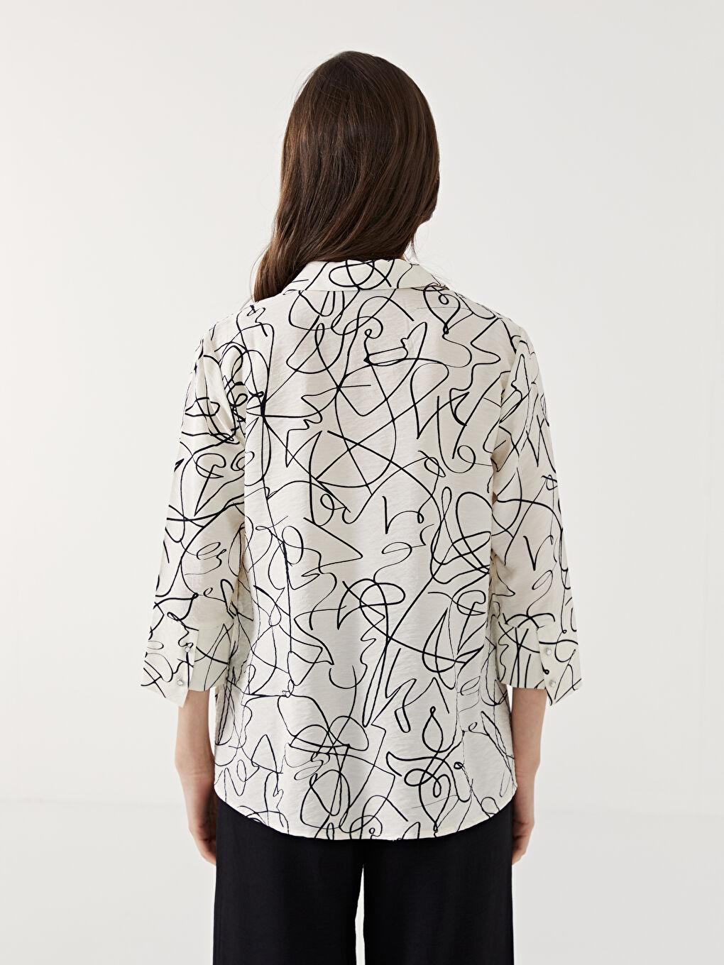 Regular Fit Women's Shirt with Pockets -S5EE10Z8-LRA