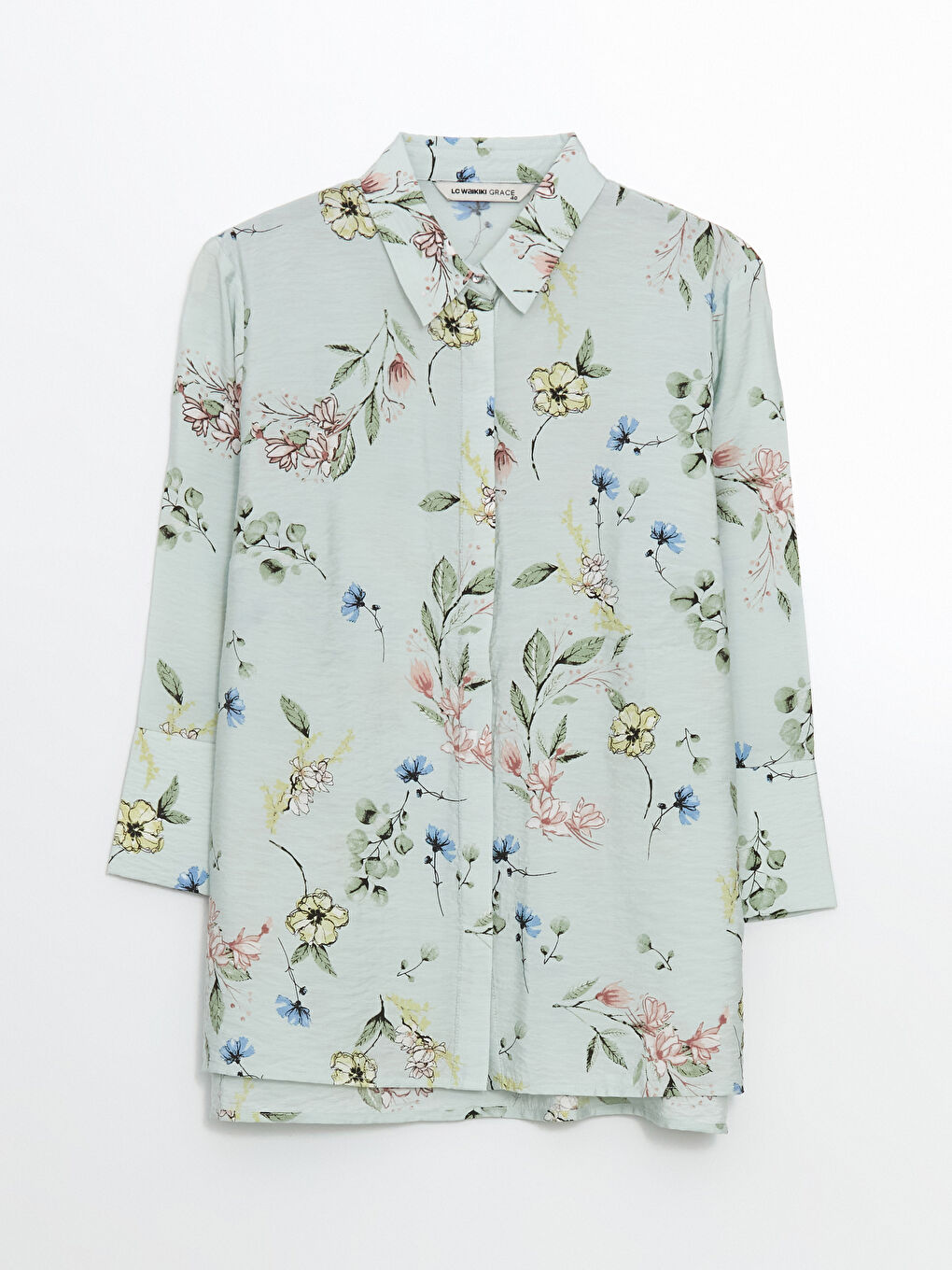 Regular Fit Women's Shirt with Pockets -S5EE10Z8-LRL