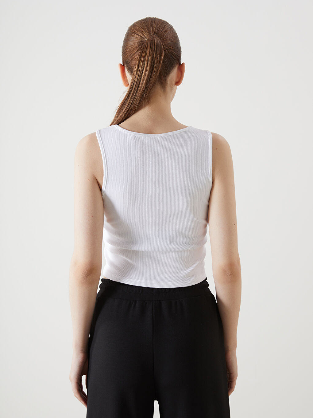 Crew Neck Embroidered Women's Crop Top -S5EE40Z8-Q6K