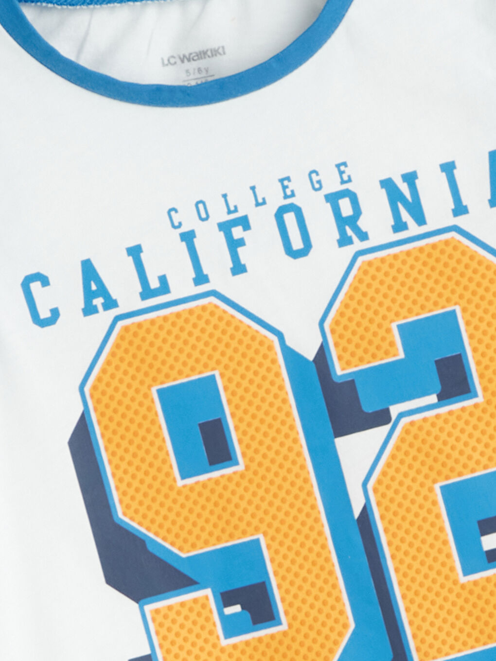 Ekru College California Baskılı Erkek Çocuk Atlet-1