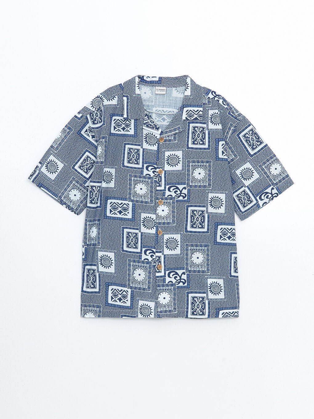 Patterned Short Sleeve Boy Shirt -S5EE67Z4-LSJ