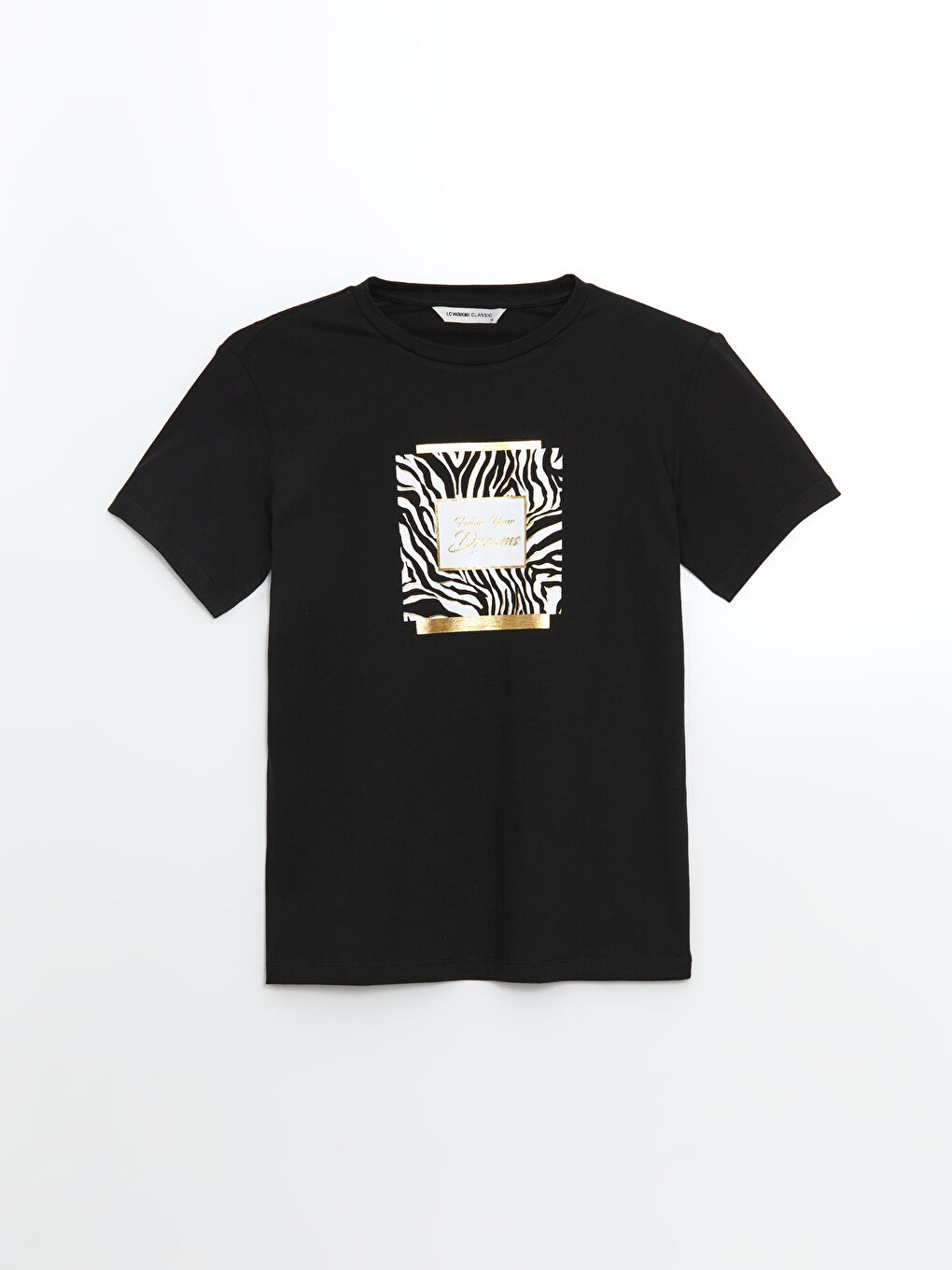 Crew Neck Printed Women's T-Shirt -S5EF12Z8-CVL