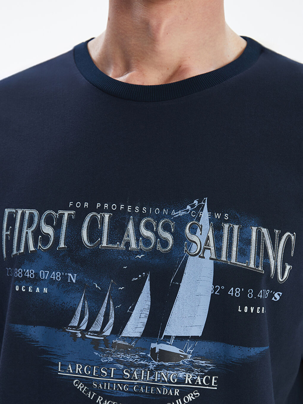 Crew Neck Printed Men's T-Shirt-2
